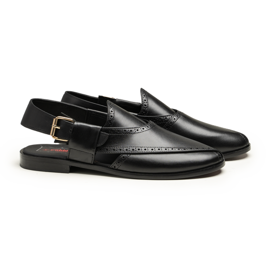 Peshawari - PS-02 BLK - cobblersofficial