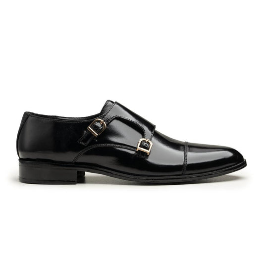 Double Monk Straps - N58 Black - Cobblers-pk