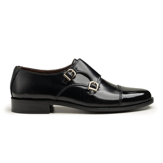 Double Monkstraps - 063 k-f black - Cobblers-pk
