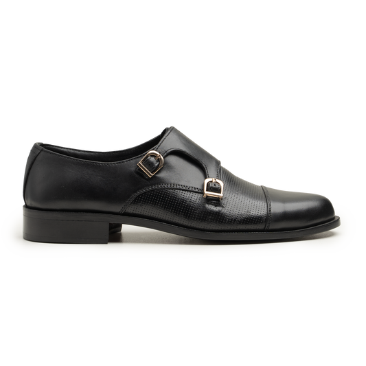 Double Monk Straps - 063-JALI-41-BLK - Cobblers-pk