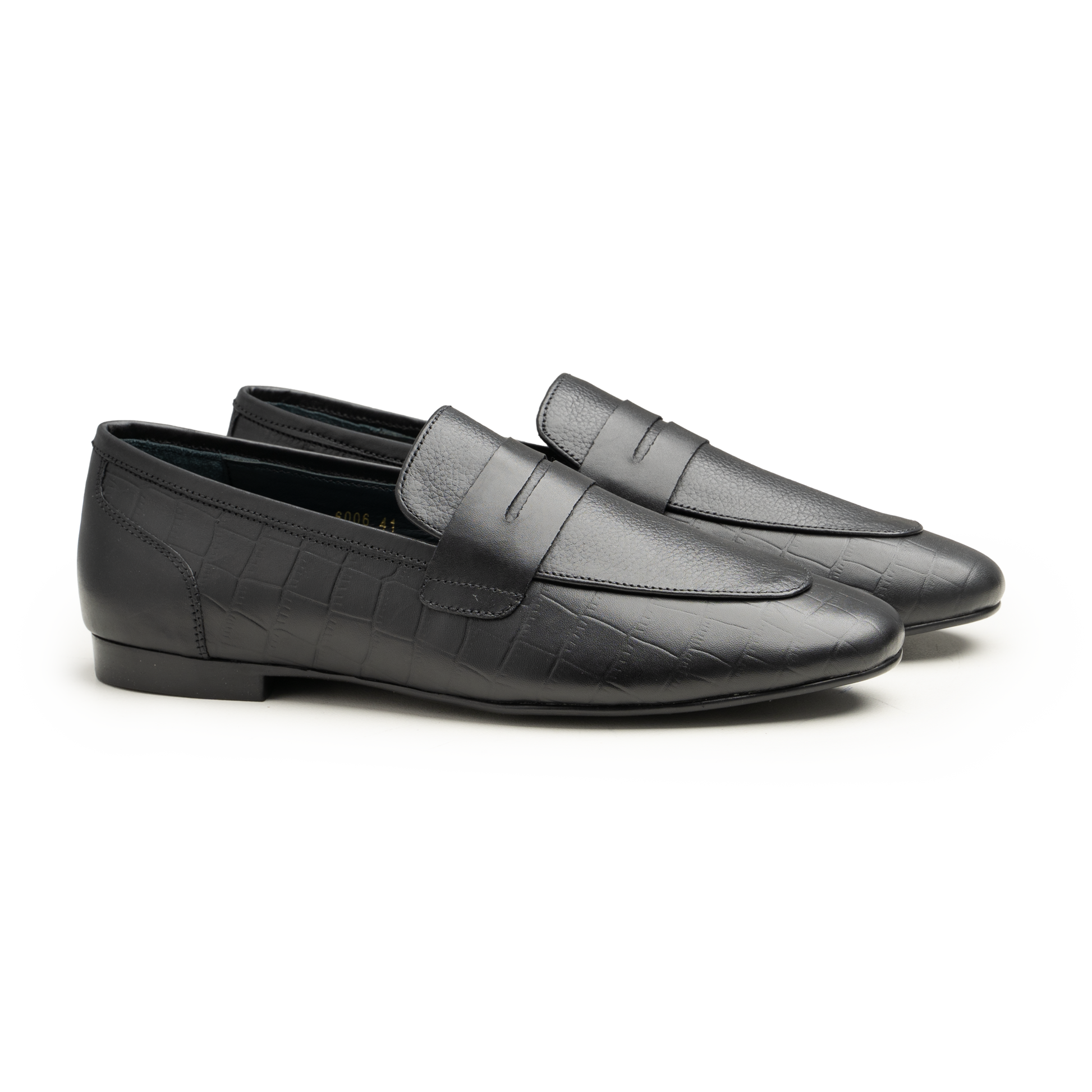 Moccasins - 6006 BLK - cobblersofficial