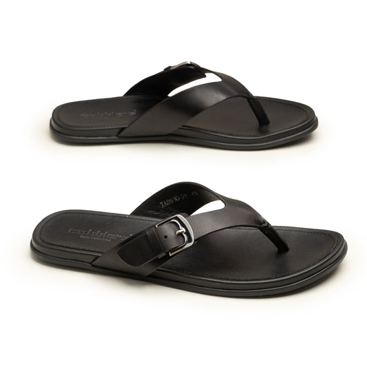 Slippers CUT BUCKLE BLK