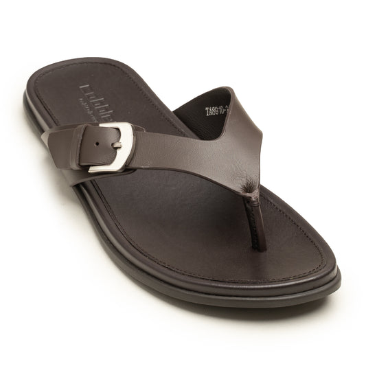Slippers CUT BUCKLE BRN