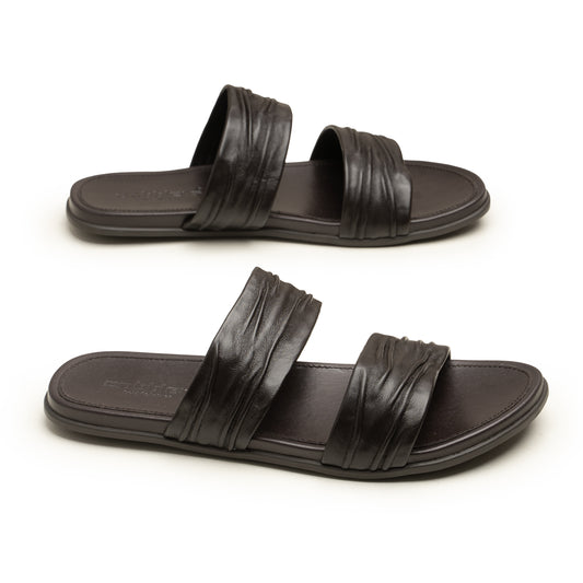 Slippers Double Strap BRN