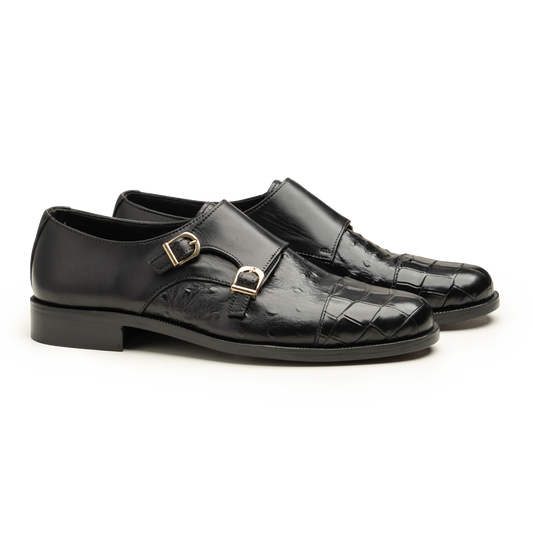 Double Monk Straps - 063 CRL BLK