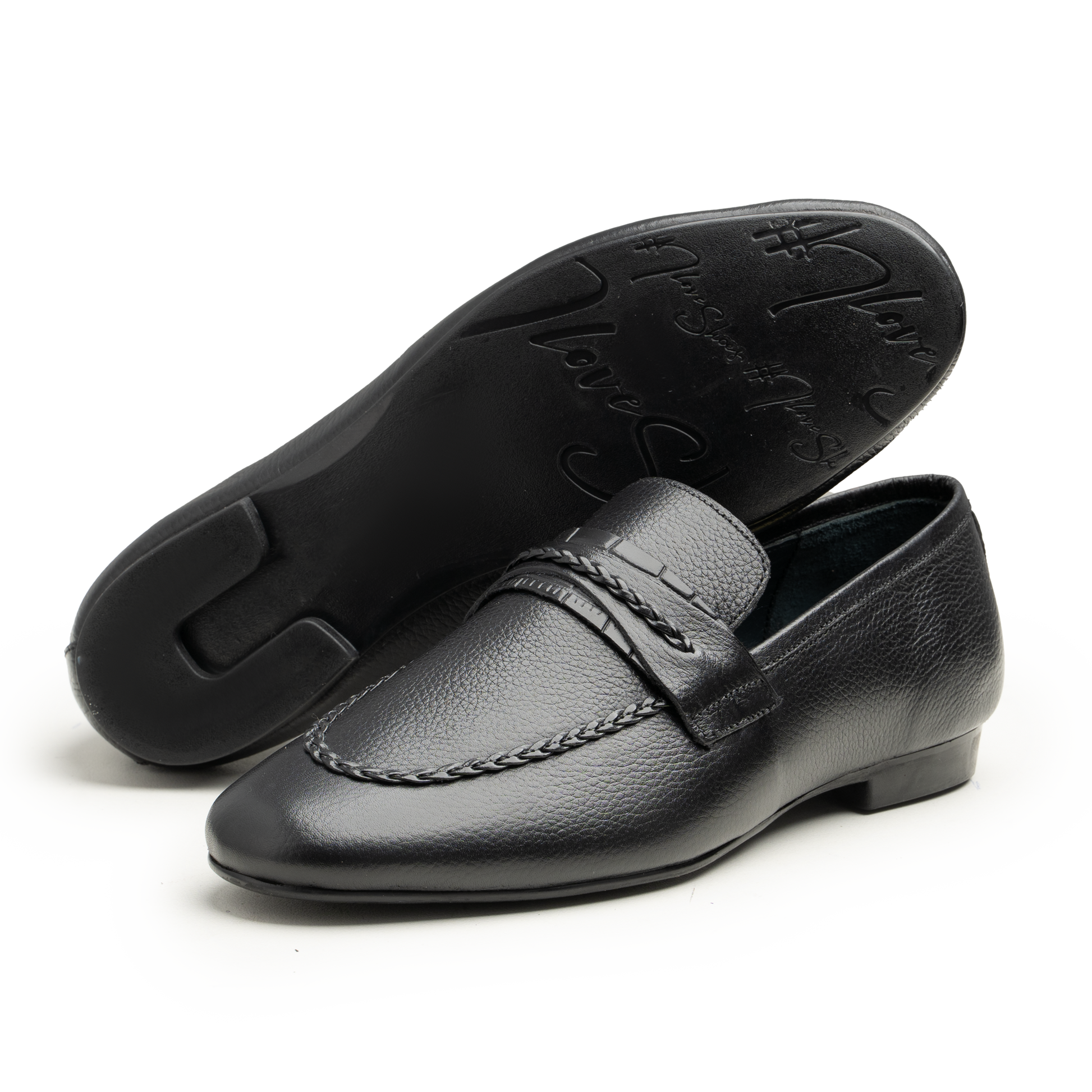 Moccasins - 6007 BLK - cobblersofficial