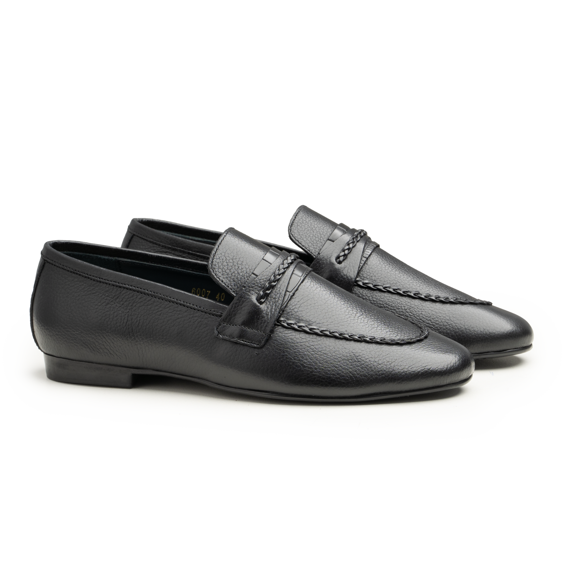 Moccasins - 6007 BLK - cobblersofficial