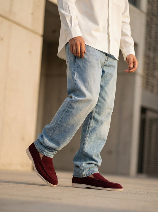 Maroon 50924-1 Loafers