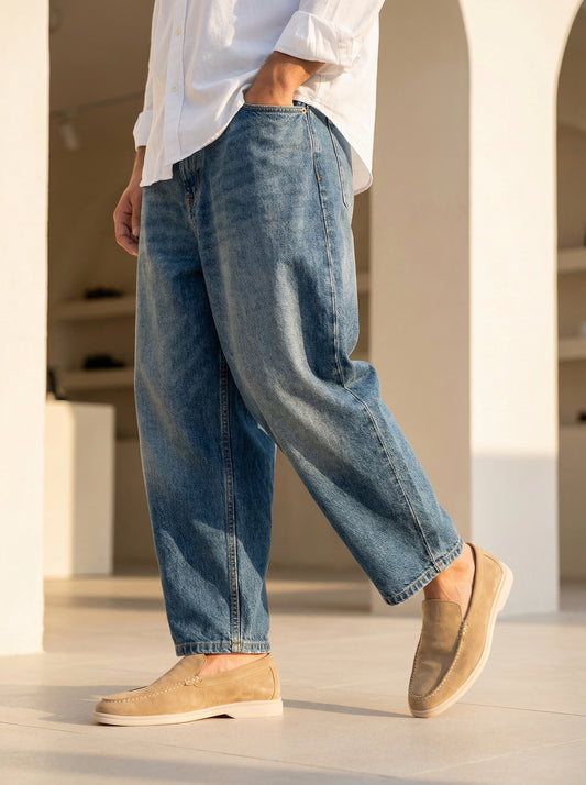 Beige 50924-1 Loafers