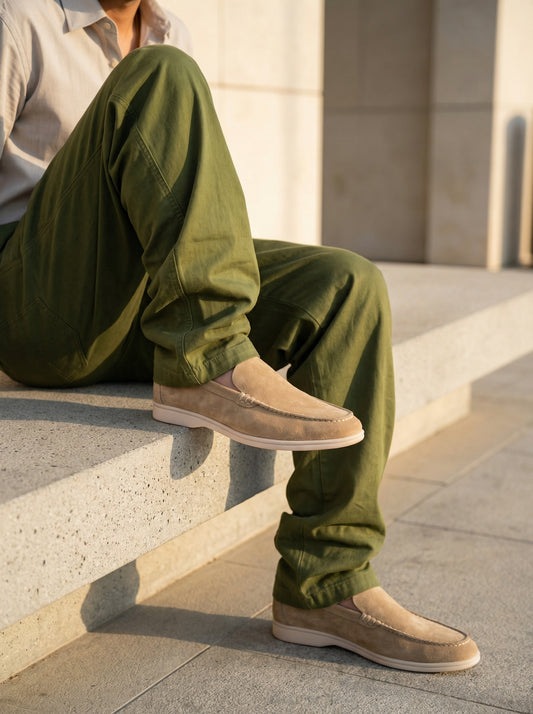 Beige 50924-1 Loafers