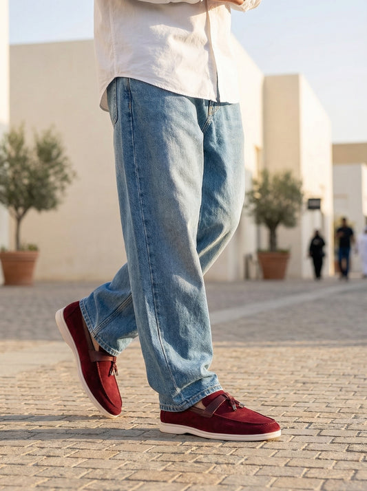 Maroon 50924-2 Loafers