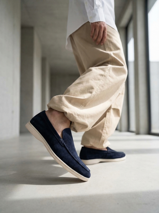 Navy 50924-1 Loafers