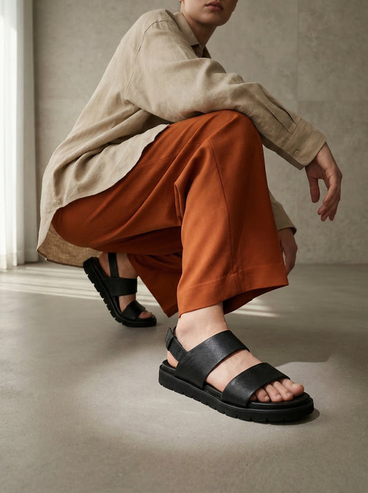 Black 4427-1 Sandals