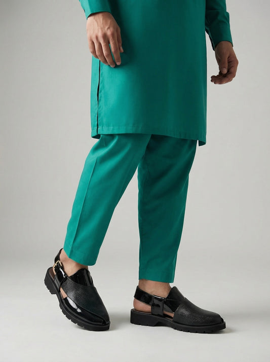 Black PS016 PT Peshawari Sandals