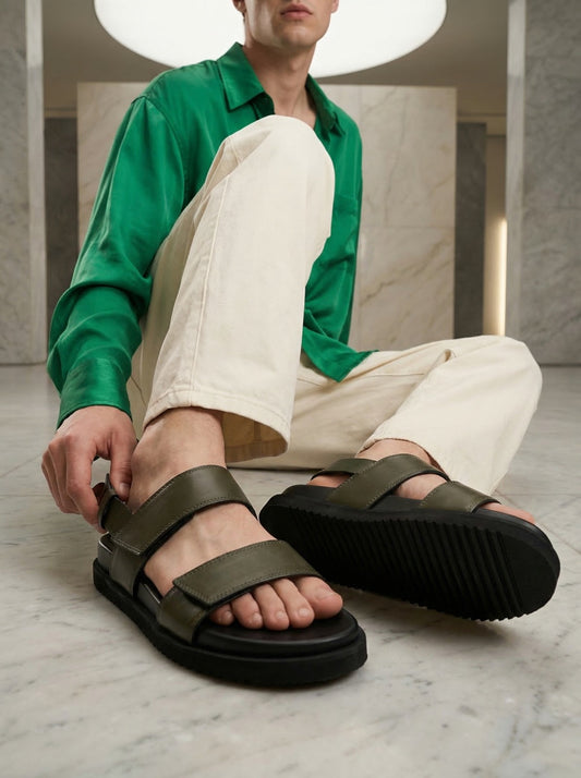 Green 7006-9 Sandals