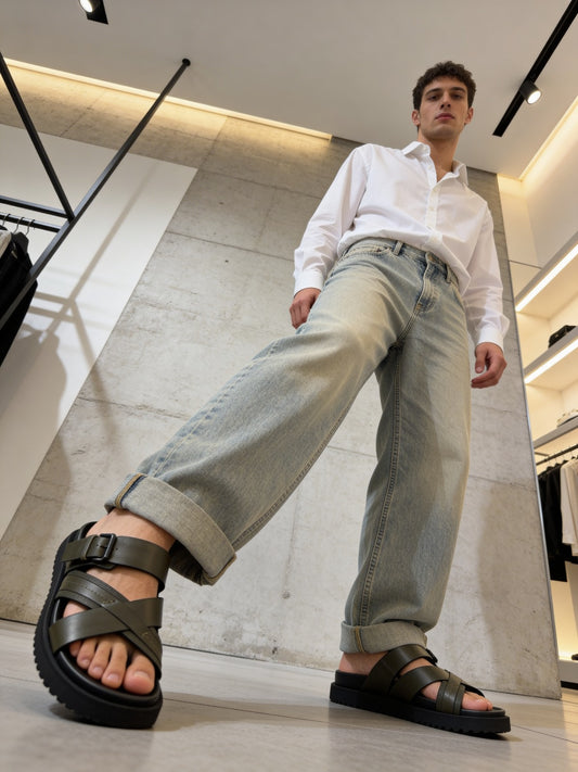 Green 1599-1 Slippers