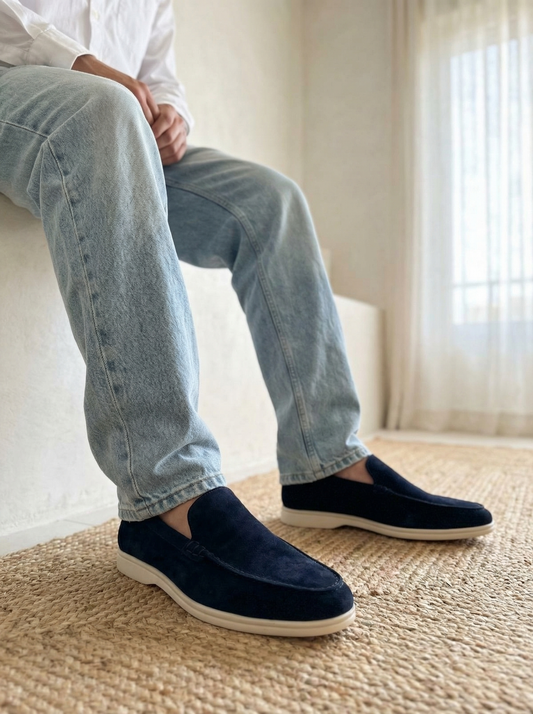 Navy 50924-1 Loafers