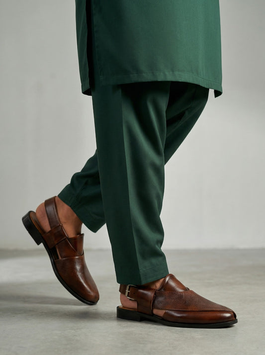 Brown PS06 Peshawari Sandals