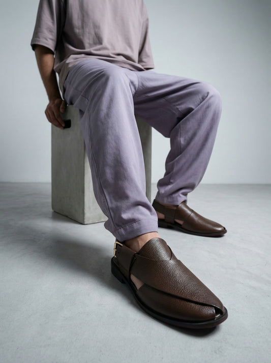 Coffee PS01MT Peshawari Sandals